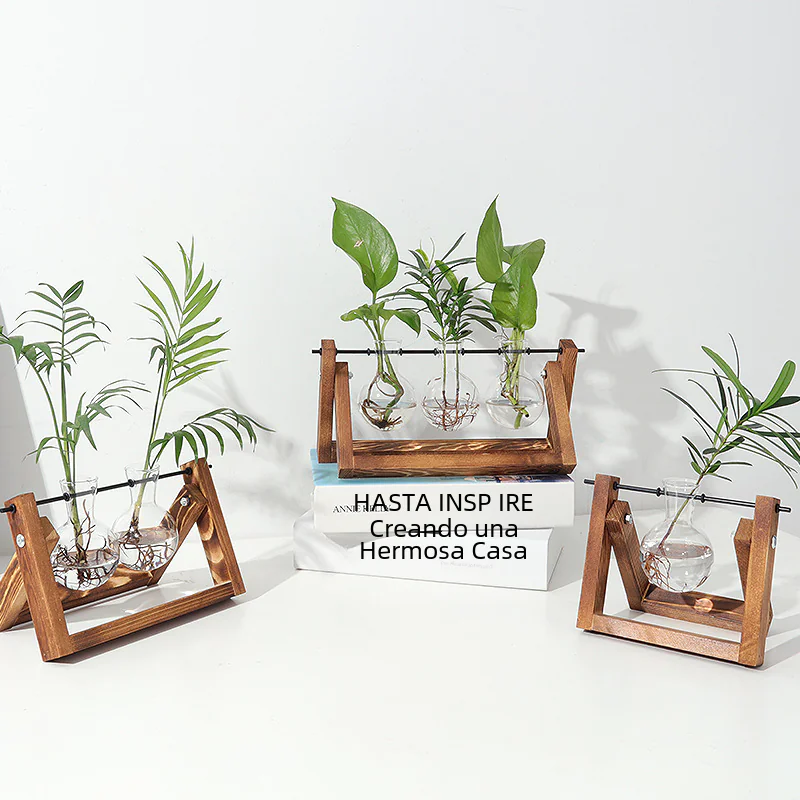 Wood Frame Propagation Vase — view 2