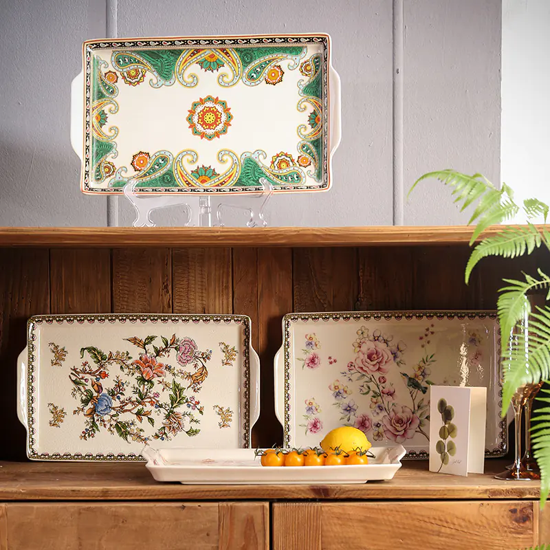Glazed Ceramic Serving Tray — view 3